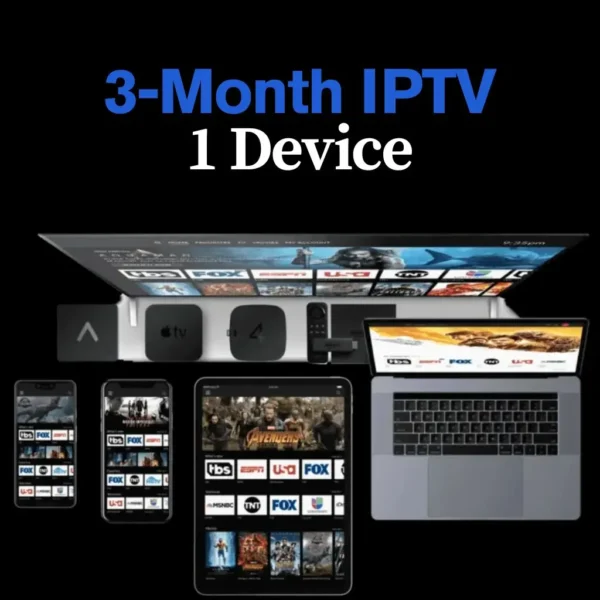 3-Month IPTV Subscription for 1 Device